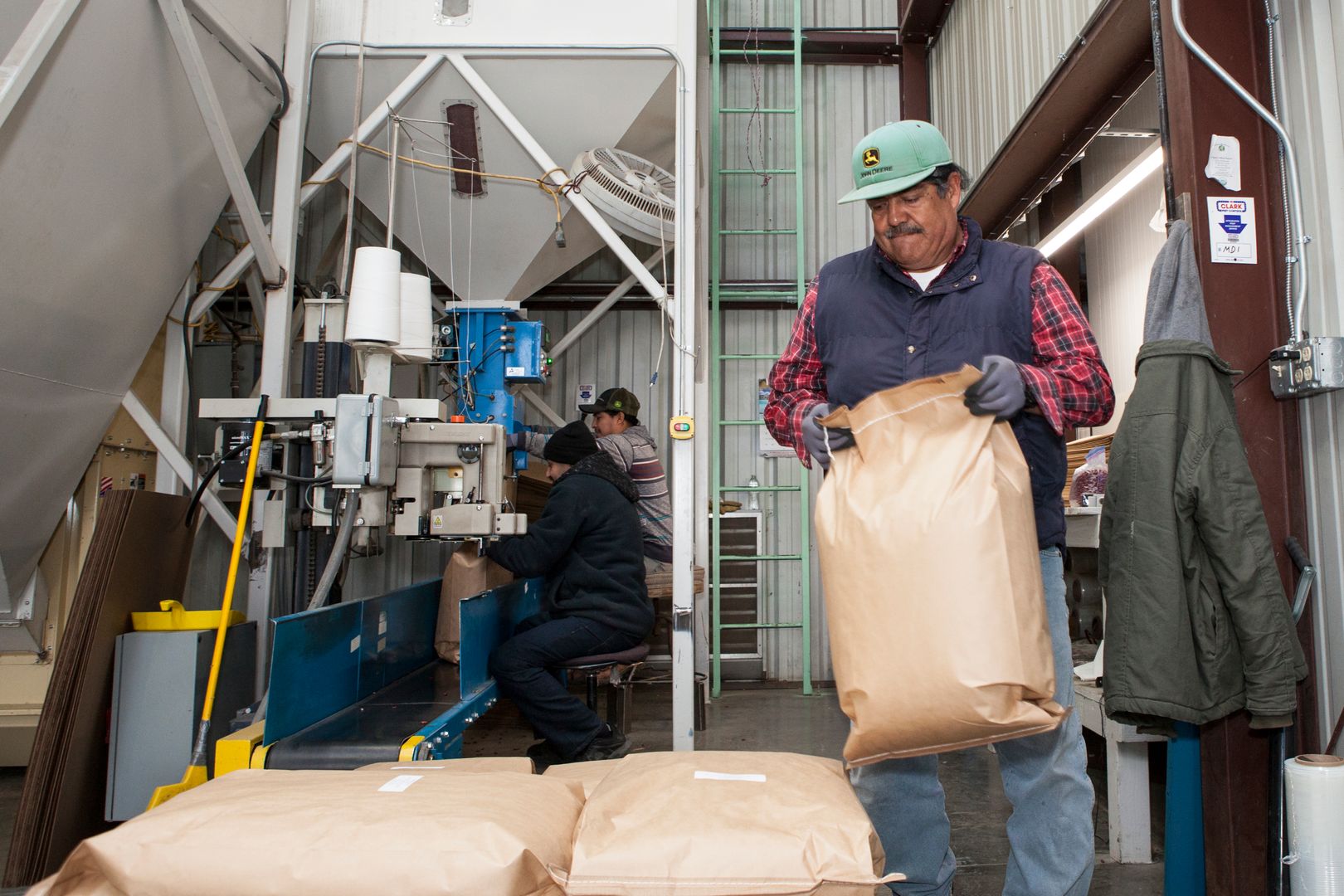 Organic crop fields at Pleasant Grove Farms